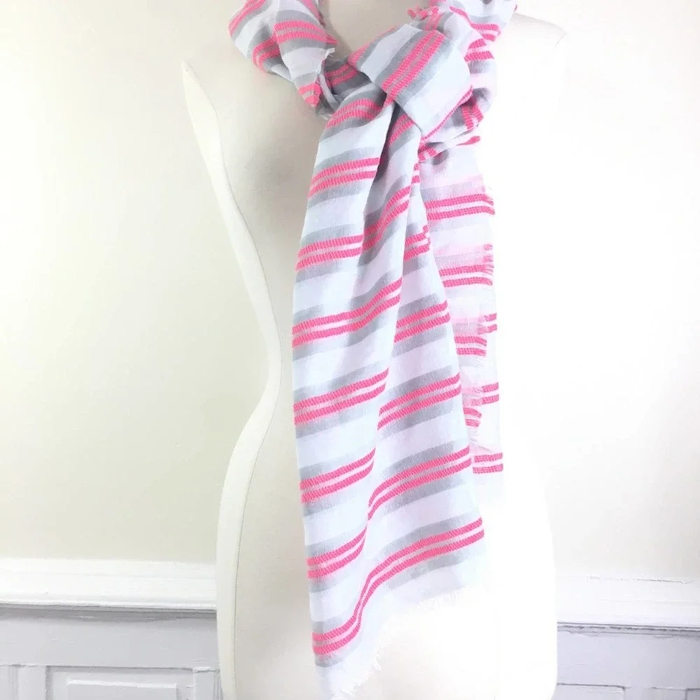 Oliver Bonas Scarf - Grey Pink